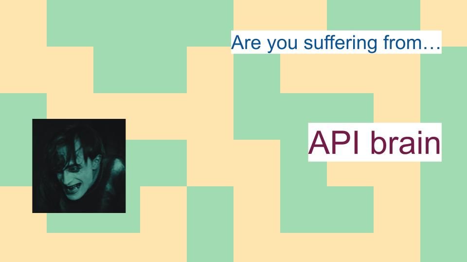 Cesare in pain "Are you suffering from… API brain"
